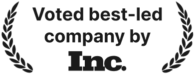 Voted best-led company by Inc.
